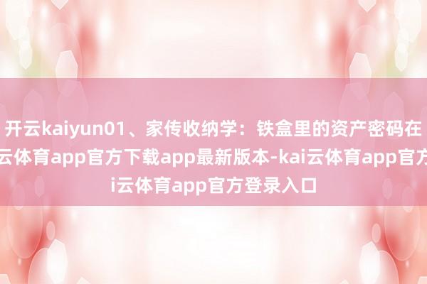 开云kaiyun01、家传收纳学：铁盒里的资产密码在广东-kai云体育app官方下载app最新版本-kai云体育app官方登录入口
