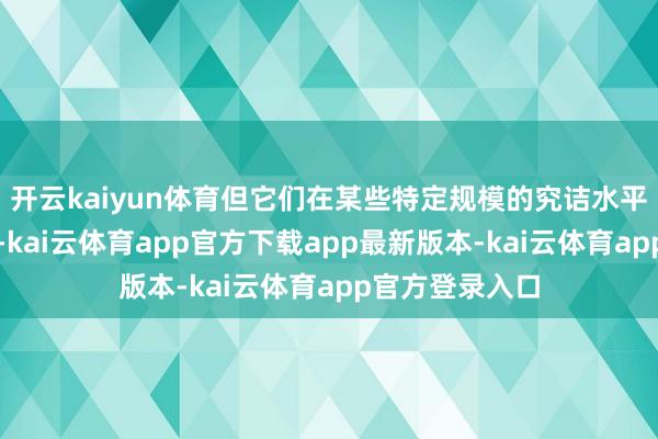开云kaiyun体育但它们在某些特定规模的究诘水平相通值得深爱-kai云体育app官方下载app最新版本-kai云体育app官方登录入口