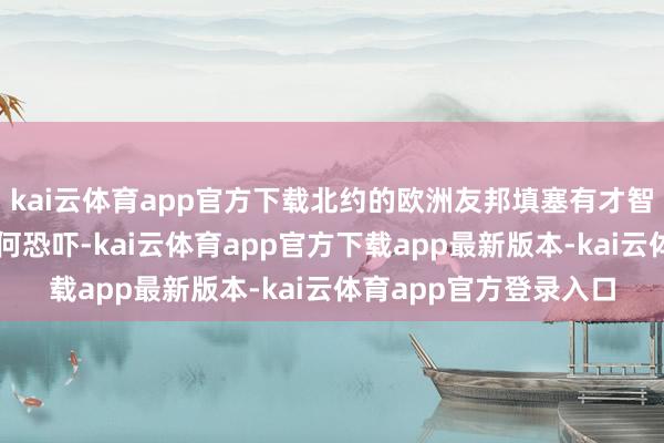 kai云体育app官方下载北约的欧洲友邦填塞有才智保卫我方疆域免受任何恐吓-kai云体育app官方下载app最新版本-kai云体育app官方登录入口